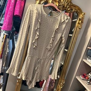 For Love and Lemons Skivvies Polka dot romper